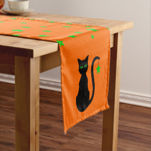 Chemin De Table Court Coureur de Tableau de chat noir