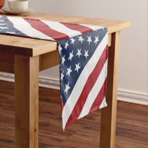 Chemin De Table Court Coureur personnalisé de Tableau de drapeau