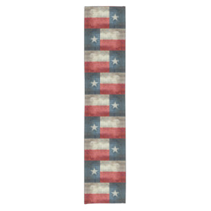 Chemin De Table Court Coureur vintage 14x72 de Tableau de drapeau d'éta