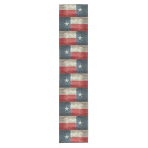 Chemin De Table Court Coureur vintage 17x42 de Tableau de drapeau d'éta