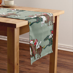 Chemin De Table Court Course Chevaux Coureur de table