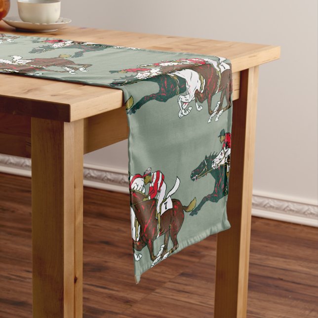 Chemin De Table Court Course Chevaux Coureur de table (In Situ)
