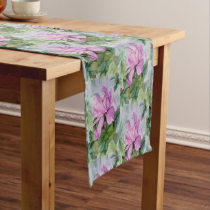 CHEMIN DE TABLE COURT COURT COURT ORCHID ROSE TROPICAL