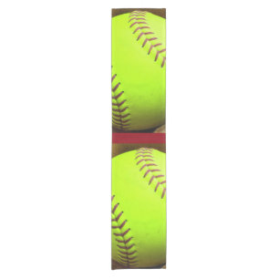 Chemin De Table Court Coussin de table Softball Yellow Fast Pitch 14" X