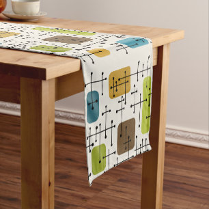 Chemin De Table Court Crosshairs d'art de l'ère Eames dans les années 19