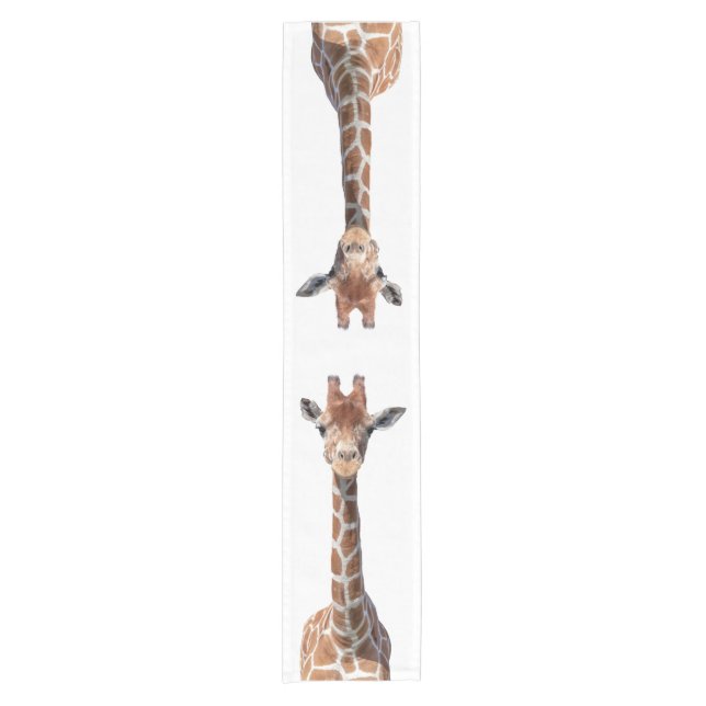 Chemin De Table Court Cute giraffe face (Devant)
