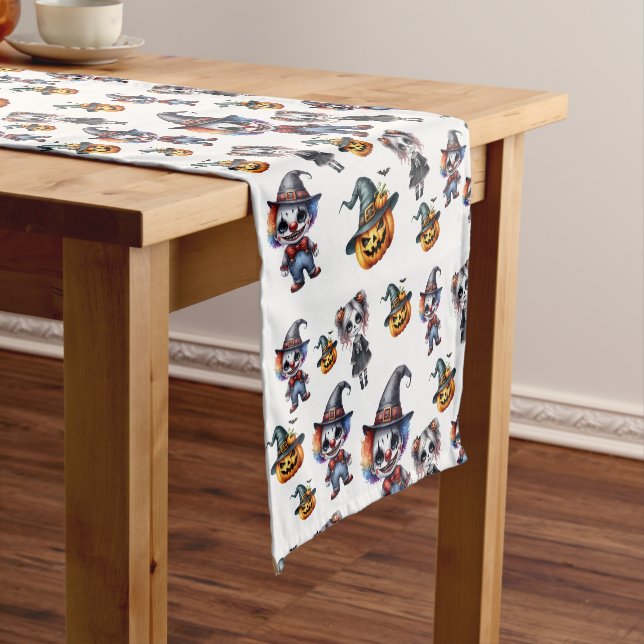 Chemin De Table Court Cute Halloween (In Situ)