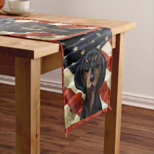 CHEMIN DE TABLE COURT DACHSHUND