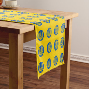 Chemin De Table Court Décor Ukraine & drapeau ukrainien Mode maison