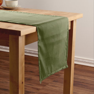 Chemin De Table Court Dégradé vert clair de l'armée motif géométrique en