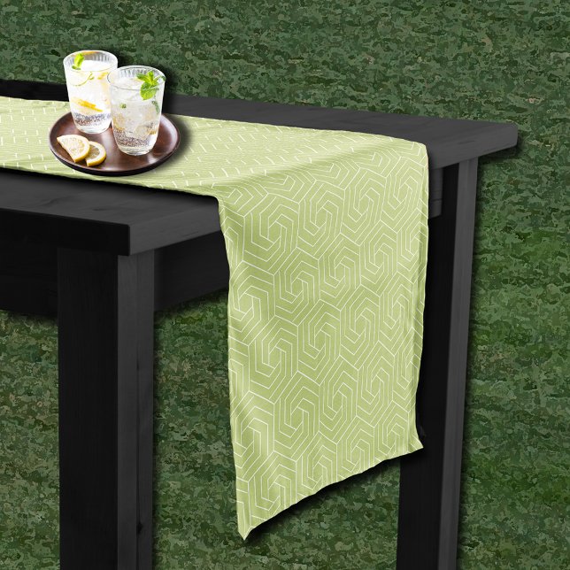 Chemin De Table Court Derby Day Party Patterned Lime Green (Derby Day Party Patterned Lime Green Short Table Runner)