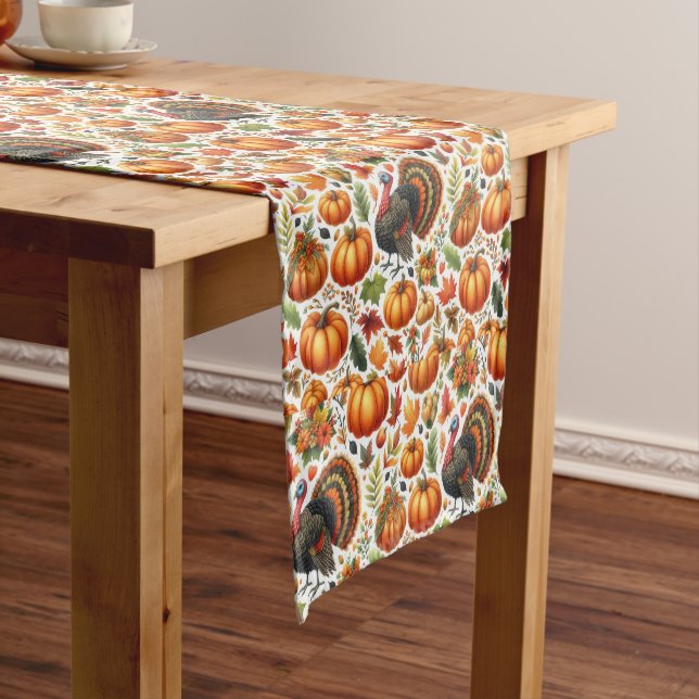 Chemin De Table Court Dindon de Thanksgiving Tom (In Situ)