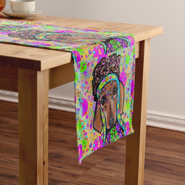 CHEMIN DE TABLE COURT DOXIE ROUGE               (In Situ)
