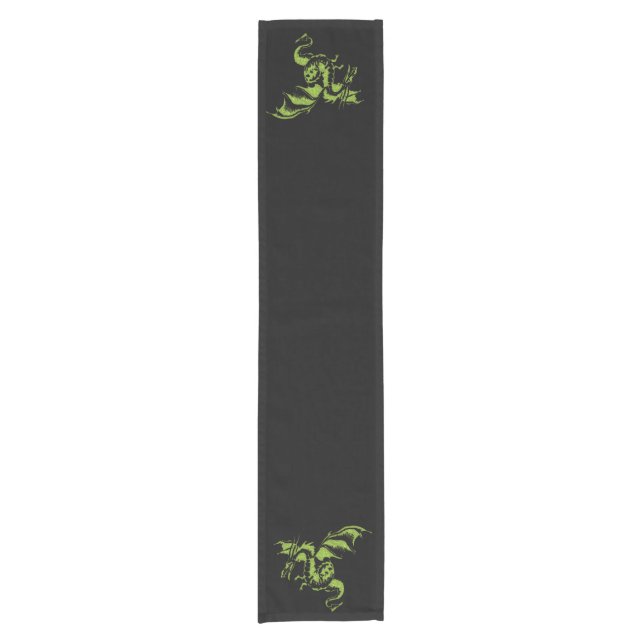 Chemin De Table Court Dragon vert (Devant)