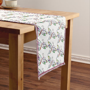 Chemin De Table Court Dragonflies colorées Moyenne table runner