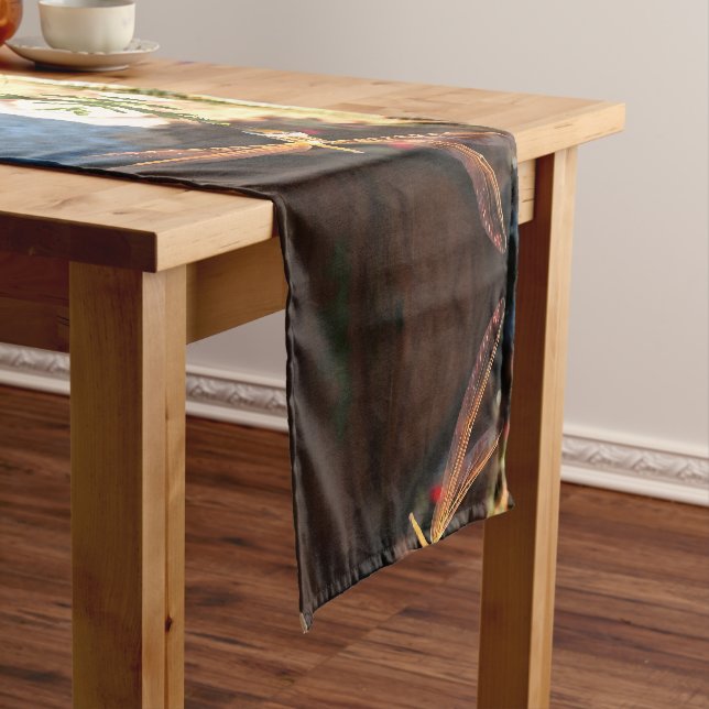 Chemin De Table Court Dragonfly With Sunlight Gilded Wings (In Situ)