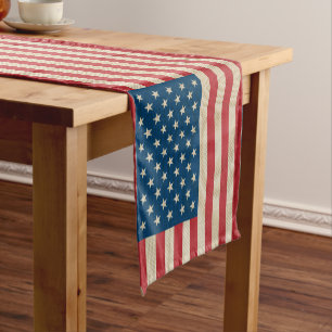 Chemin De Table Court Drapeau américain