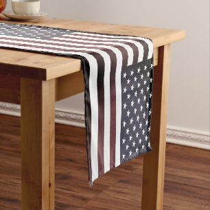 Chemin De Table Court Drapeau américain & Sports Amérique décoration de