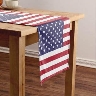 Chemin De Table Court Drapeau américain & Sports décoration de la maison