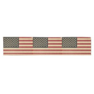 Chemin De Table Court Drapeau américain vintage