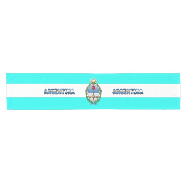 Chemin De Table Court Drapeau argentin (Horizontal)