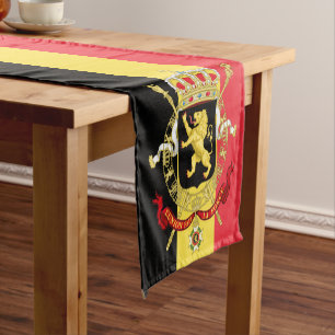 Chemin De Table Court Drapeau belge & Sports décoration de la maison de