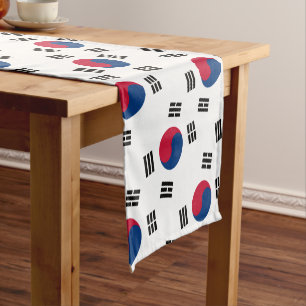 Chemin De Table Court Drapeau coréen, décoration de la maison de ventila