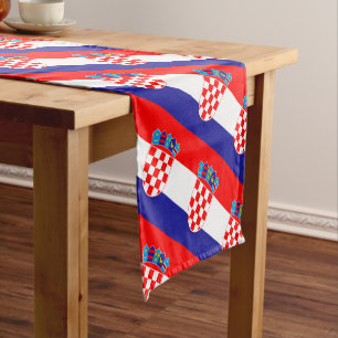 Chemin De Table Court Drapeau croate & Croatie mode home / fans de sport