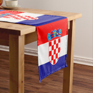 Chemin De Table Court Drapeau croate & Croatie mode home / fans de sport