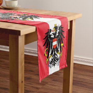 Chemin De Table Court Drapeau d'Autriche, décoration de la fan house Eag