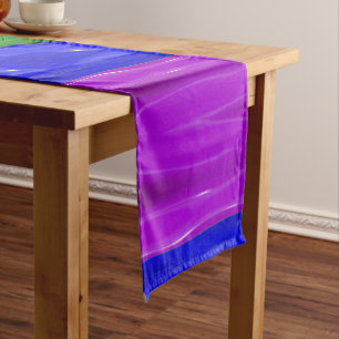 Chemin De Table Court Drapeau de fierté de SlipperyJoe's vernis liquide