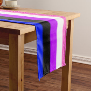 Chemin De Table Court Drapeau de la Fierté Genderfluide