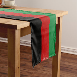 Chemin De Table Court Drapeau de l'Afghanistan