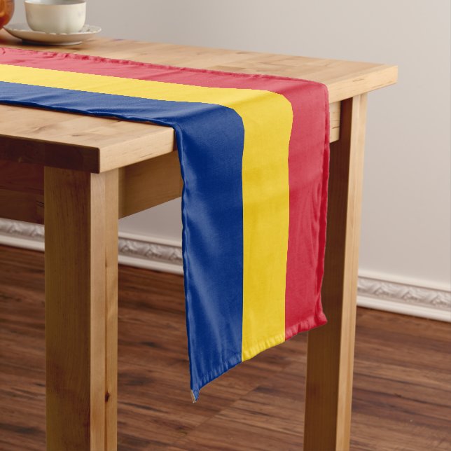 Chemin De Table Court Drapeau de Roumanie (In Situ)