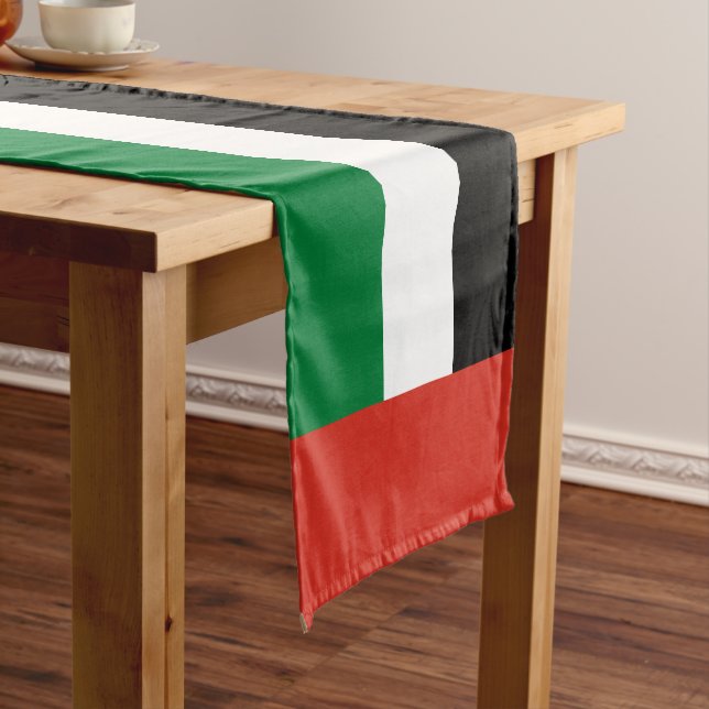 Chemin De Table Court Drapeau des Émirats arabes unis (In Situ)