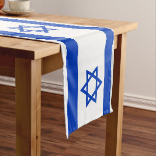 Chemin De Table Court Drapeau d'Israël & Sport décoration de la maison d