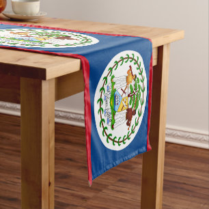 Chemin De Table Court Drapeau du Belize & Sports décoration de la maison