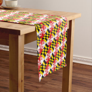 Chemin De Table Court Drapeau du Maryland