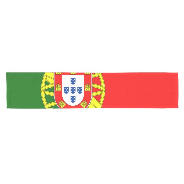 Chemin De Table Court Drapeau du Portugal (Horizontal)