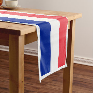 Chemin De Table Court Drapeau français & Sports décoration de la maison