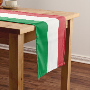 Chemin De Table Court Drapeau italien Italie coureur de table pour la fê