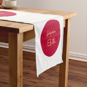 Chemin De Table Court Drapeau japonais & Japon mode maison / fans de spo
