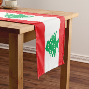 Chemin De Table Court Drapeau libanais & Sports décoration de la maison