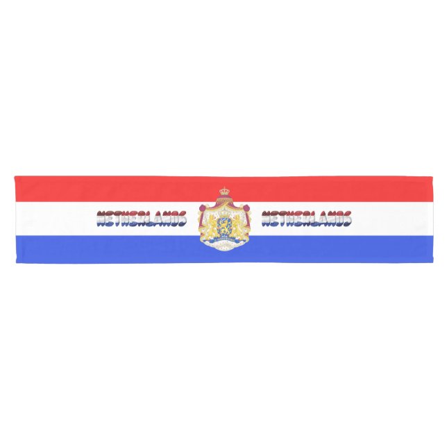 Chemin De Table Court drapeau néerlandais (Horizontal)