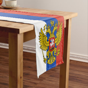 Chemin De Table Court Drapeau russe & décoration de la maison de ventila
