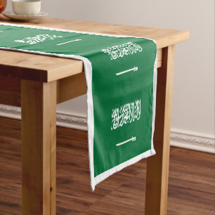 Chemin De Table Court Drapeau saoudien & Sports décoration de la maison