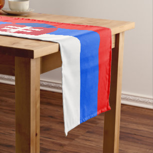 Chemin De Table Court Drapeau slovaque