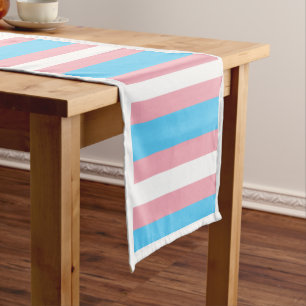 Chemin De Table Court Drapeau transgenre et communauté de fierté /drapea