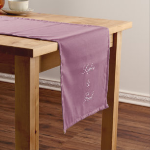 Chemin De Table Court Élégant Mariage de table Mauve