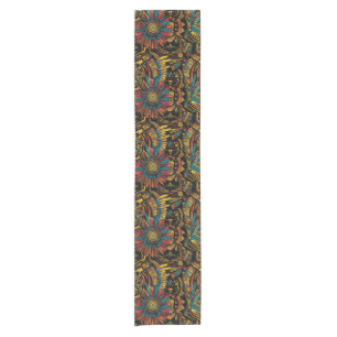 Chemin De Table Court Elégant Turquoise "Aztec Dream" Coureur de table d